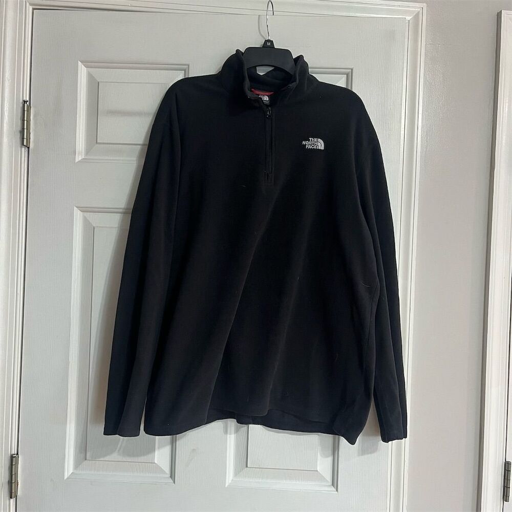 The North Face Men's Glacier Fleece Jacket Black XL Warm Lightweight